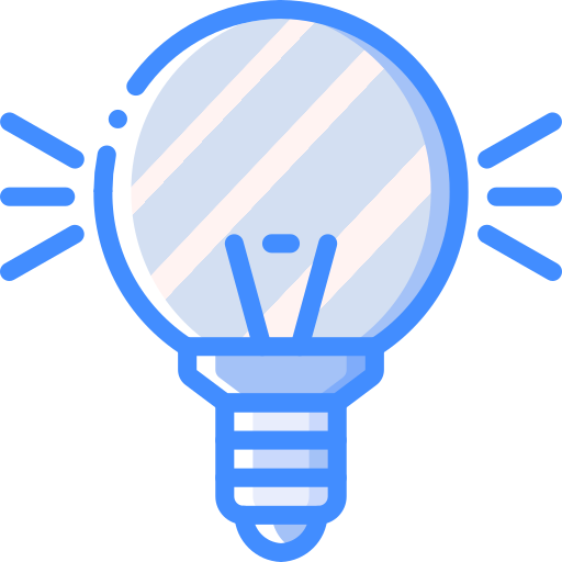 電球 Basic Miscellany Blue icon