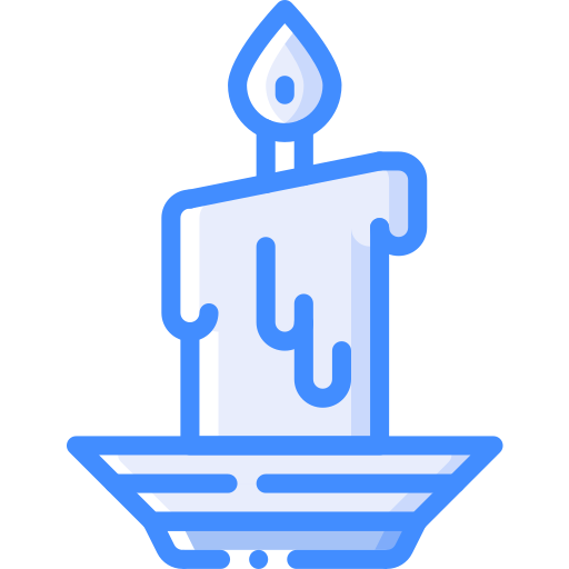 Candle Basic Miscellany Blue icon