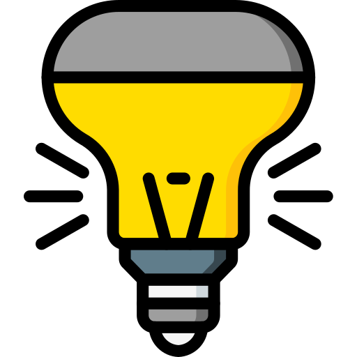 Light bulb Basic Miscellany Lineal Color icon