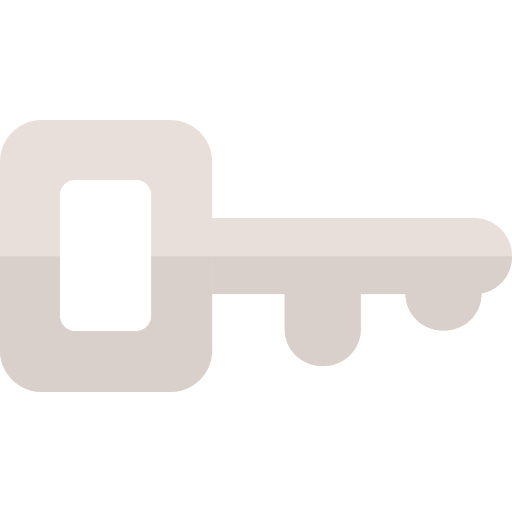 klucz Basic Rounded Flat ikona