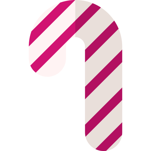 Candy cane Basic Rounded Flat icon
