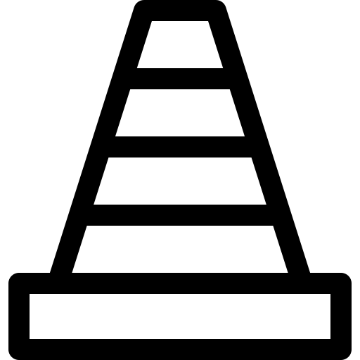 Cone Basic Rounded Lineal Ícone