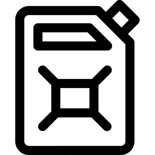 Combustible Basic Rounded Lineal icono