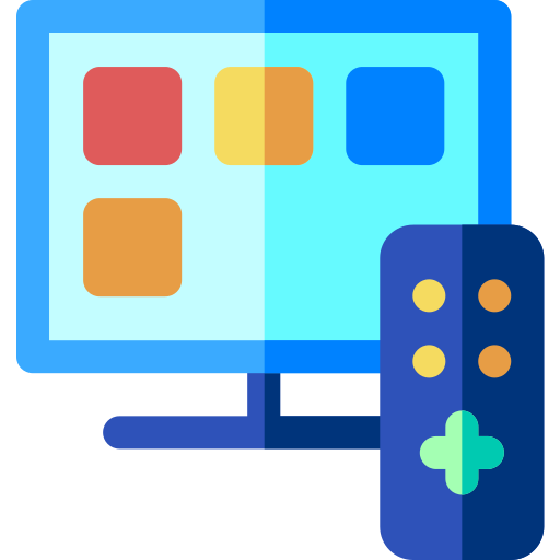 Smart tv Basic Rounded Flat icono