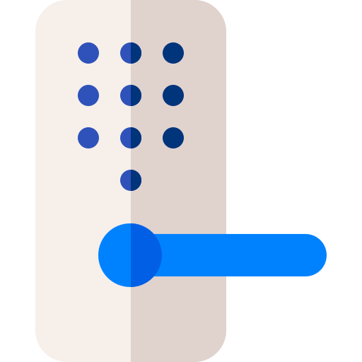 serrure intelligente Basic Rounded Flat Icône