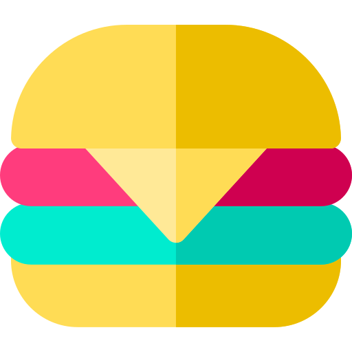 hamburger Basic Rounded Flat ikona