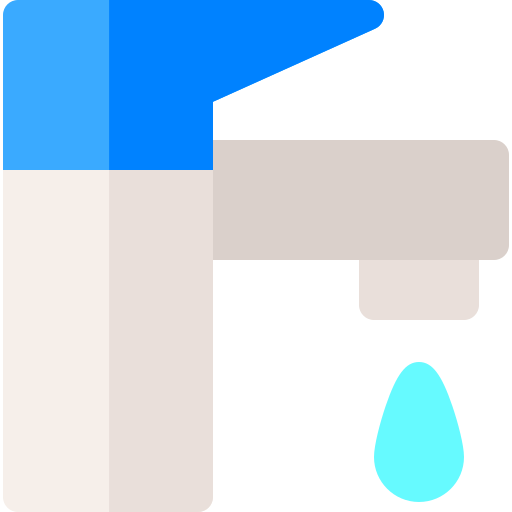 Water tap Basic Rounded Flat icon