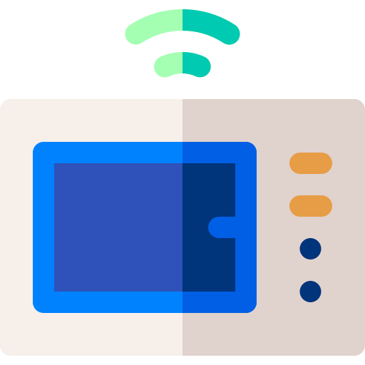 Microwave Basic Rounded Flat icon