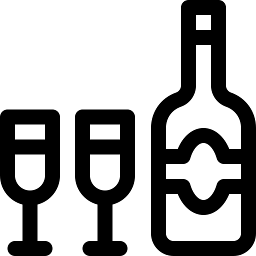 botella Basic Rounded Lineal icono