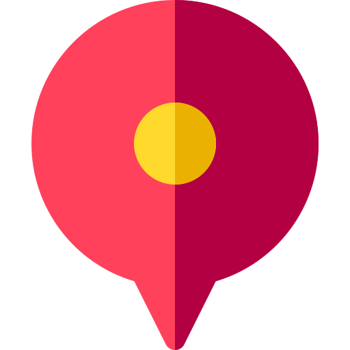 Marcador de mapa Basic Rounded Flat icono