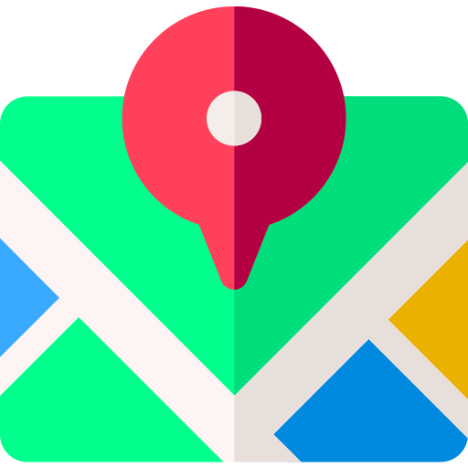 Mapas Basic Rounded Flat Ícone