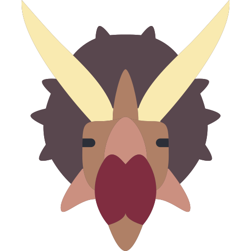 triceratops Basic Miscellany Flat icoon