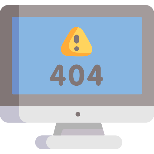 błąd 404 Special Flat ikona