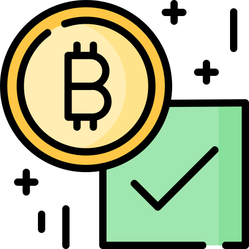 Bitcoin accepted Special Lineal color icon