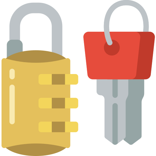 Lock Basic Miscellany Flat icon
