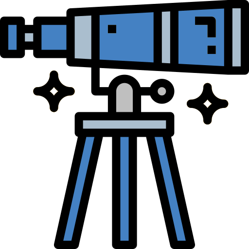 teleskop Smalllikeart Lineal Color ikona