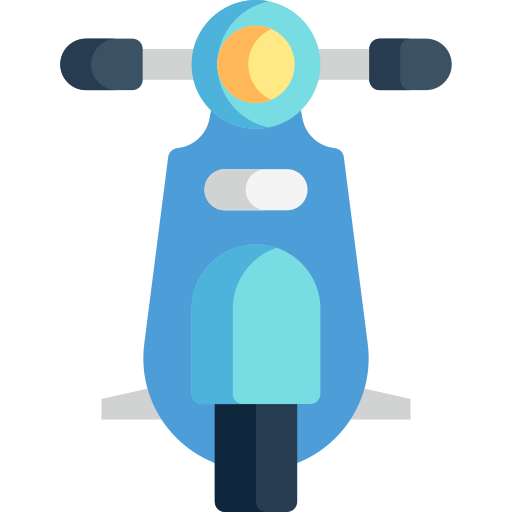 Scooter Kawaii Flat icon