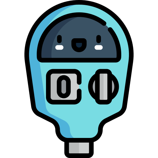 Parking meter Kawaii Lineal color icon