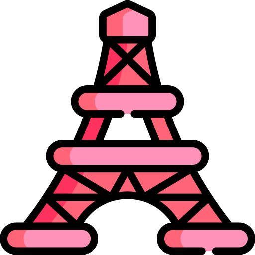 toren Kawaii Lineal color icoon