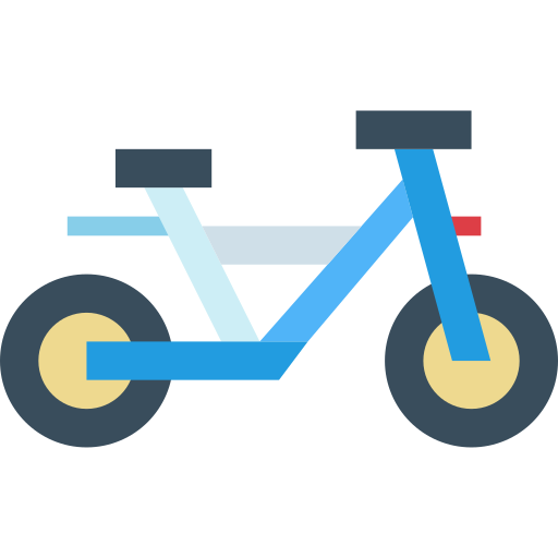 fiets Smalllikeart Flat icoon