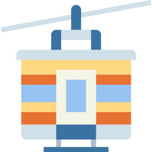 Teleférico Smalllikeart Flat icono