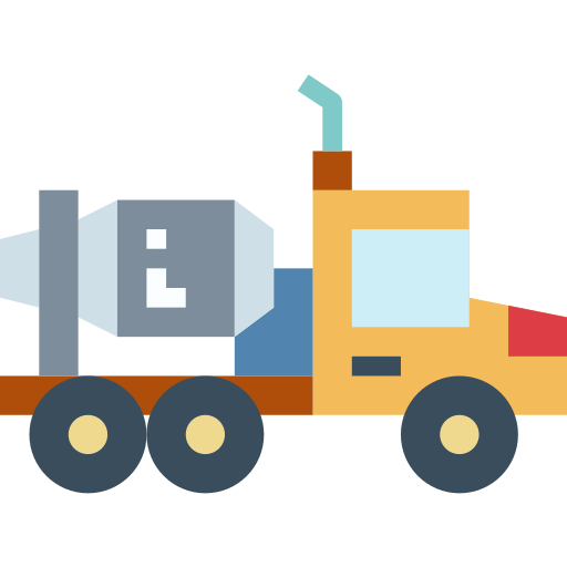 Cement truck Smalllikeart Flat icon