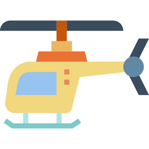 Helicóptero Smalllikeart Flat icono