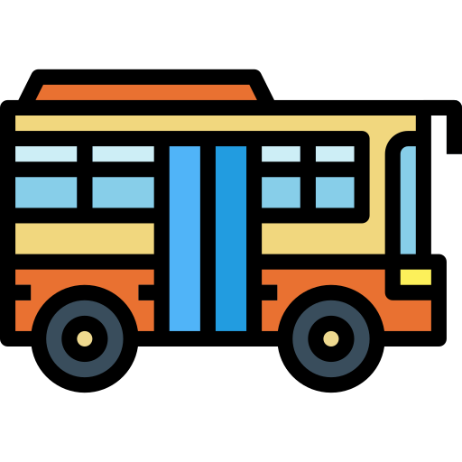 autobus Smalllikeart Lineal Color icona
