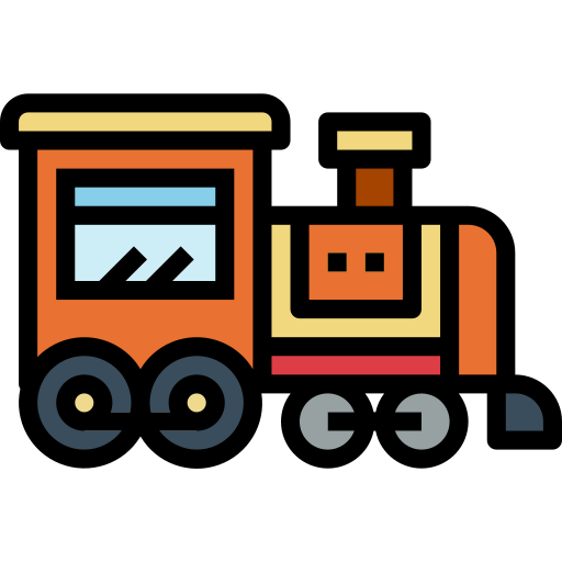 Tren Smalllikeart Lineal Color icono