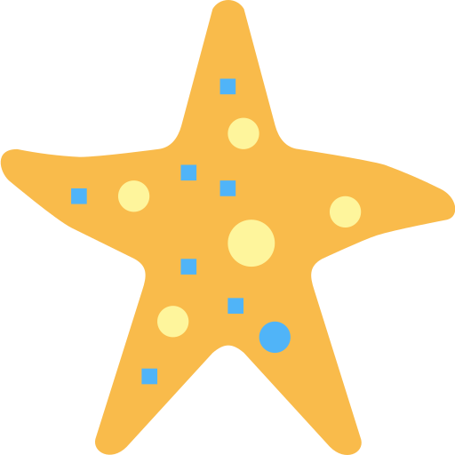 Морская звезда Smalllikeart Flat иконка
