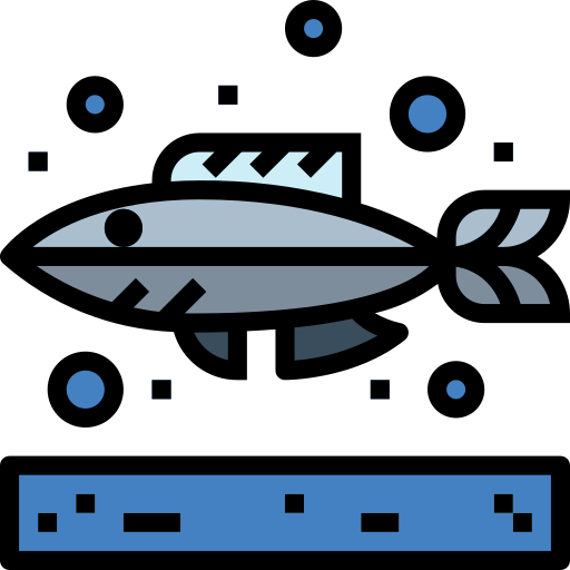 魚 Smalllikeart Lineal Color icon