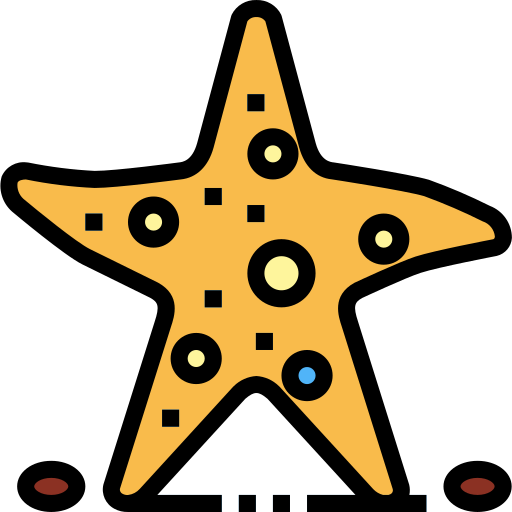 rozgwiazda Smalllikeart Lineal Color ikona