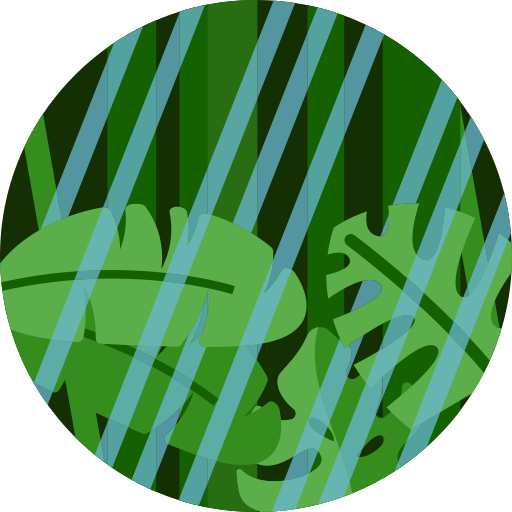 Rain Detailed Flat Circular Flat icon