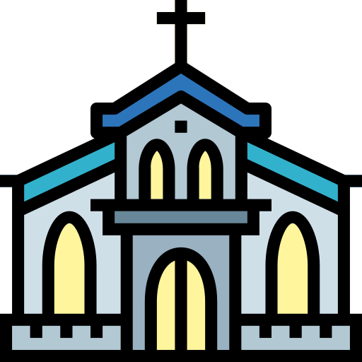 Église Smalllikeart Lineal Color Icône