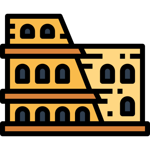 coliseo Smalllikeart Lineal Color icono