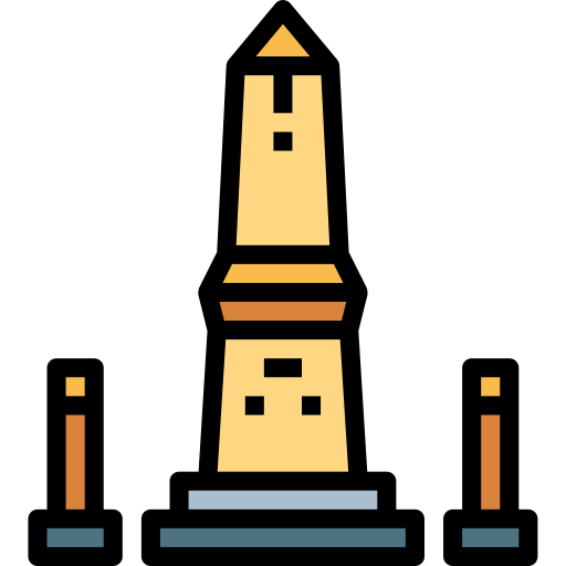 obelisco Smalllikeart Lineal Color icono