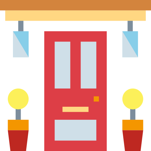 Puerta Smalllikeart Flat icono