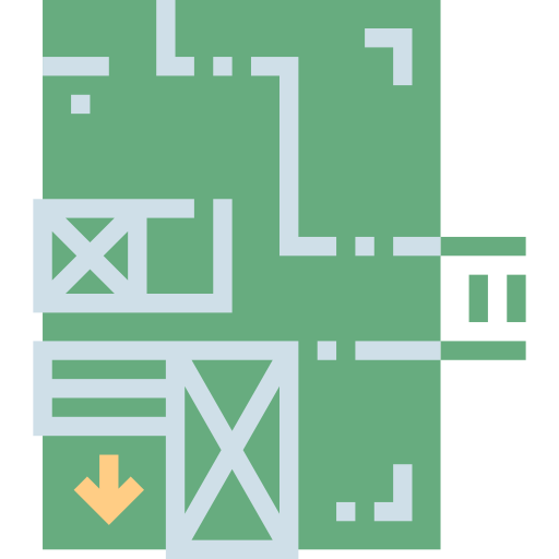 Plan de la casa Smalllikeart Flat icono