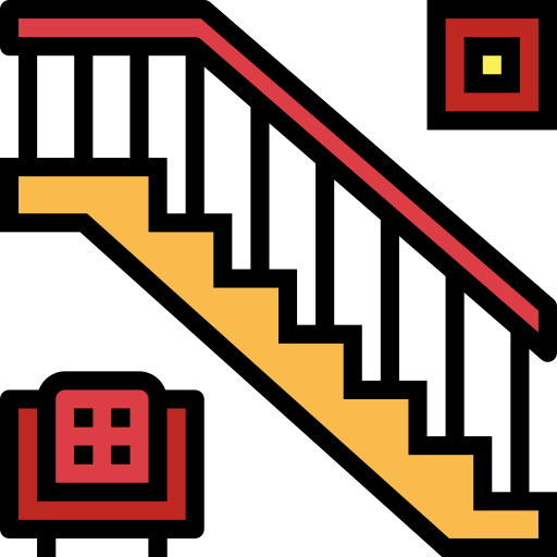 Escadas Smalllikeart Lineal Color Ícone