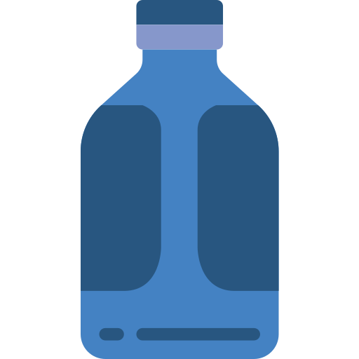 bottiglia di latte Basic Miscellany Flat icona