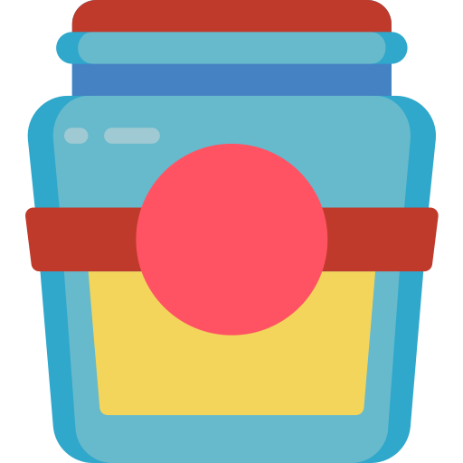 Jar Basic Miscellany Flat icon
