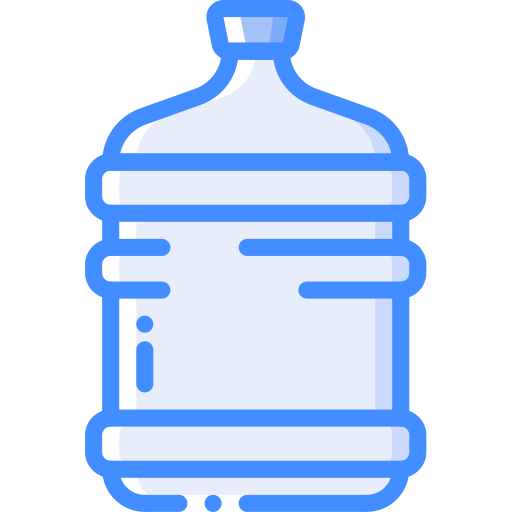 Water bottle Basic Miscellany Blue icon
