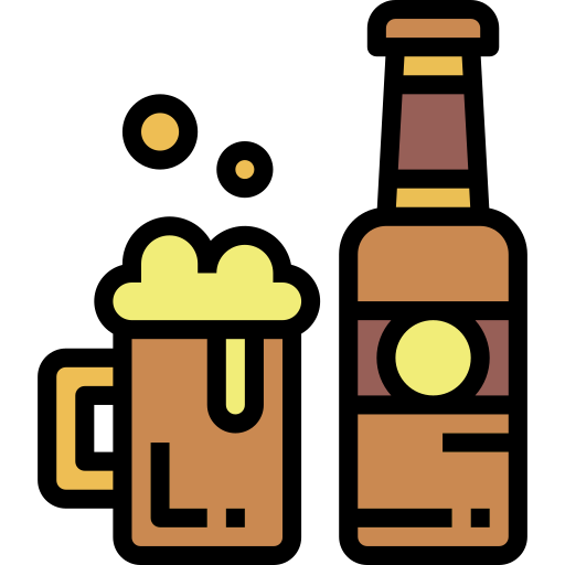 Cerveza Smalllikeart Lineal Color icono
