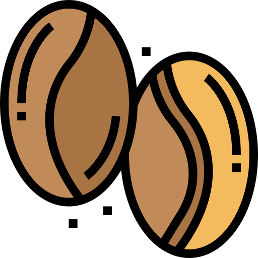 Coffee bean Smalllikeart Lineal Color icon