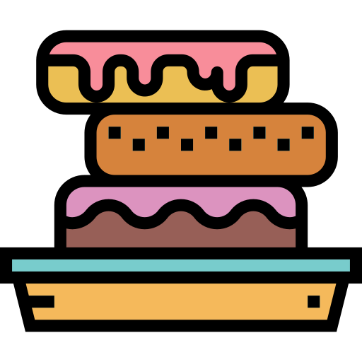 Doughnut Smalllikeart Lineal Color icon