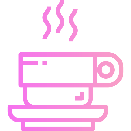 filiżanka kawy Smalllikeart Gradient ikona