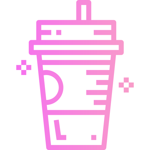 アイスコーヒー Smalllikeart Gradient icon