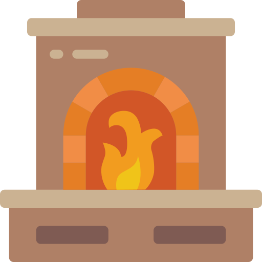 Fireplace Basic Miscellany Flat icon