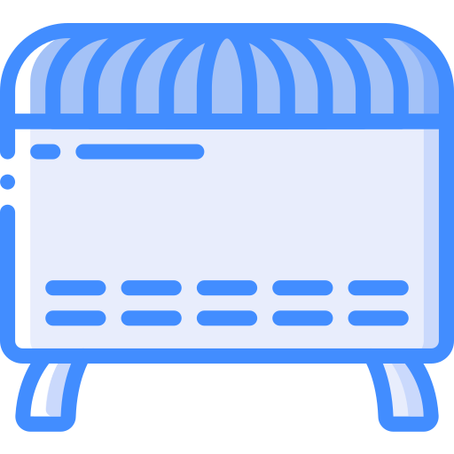 Heater Basic Miscellany Blue icon