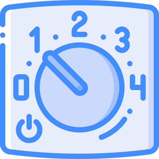 Thermostat Basic Miscellany Blue icon